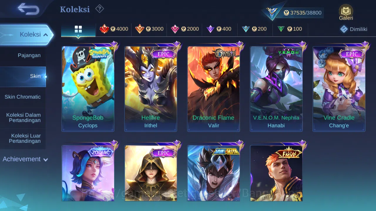 Mobile Legends: Bang Bang Accounts Hero 78 Skin 149 | Luckybox Haya | Annual Lesley | image 3
