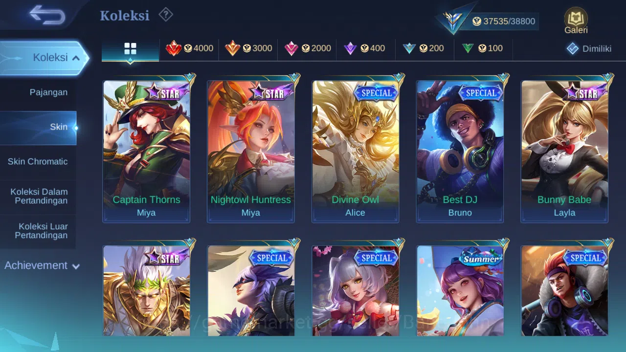 Mobile Legends: Bang Bang Accounts Hero 78 Skin 149 | Luckybox Haya | Annual Lesley | image 5