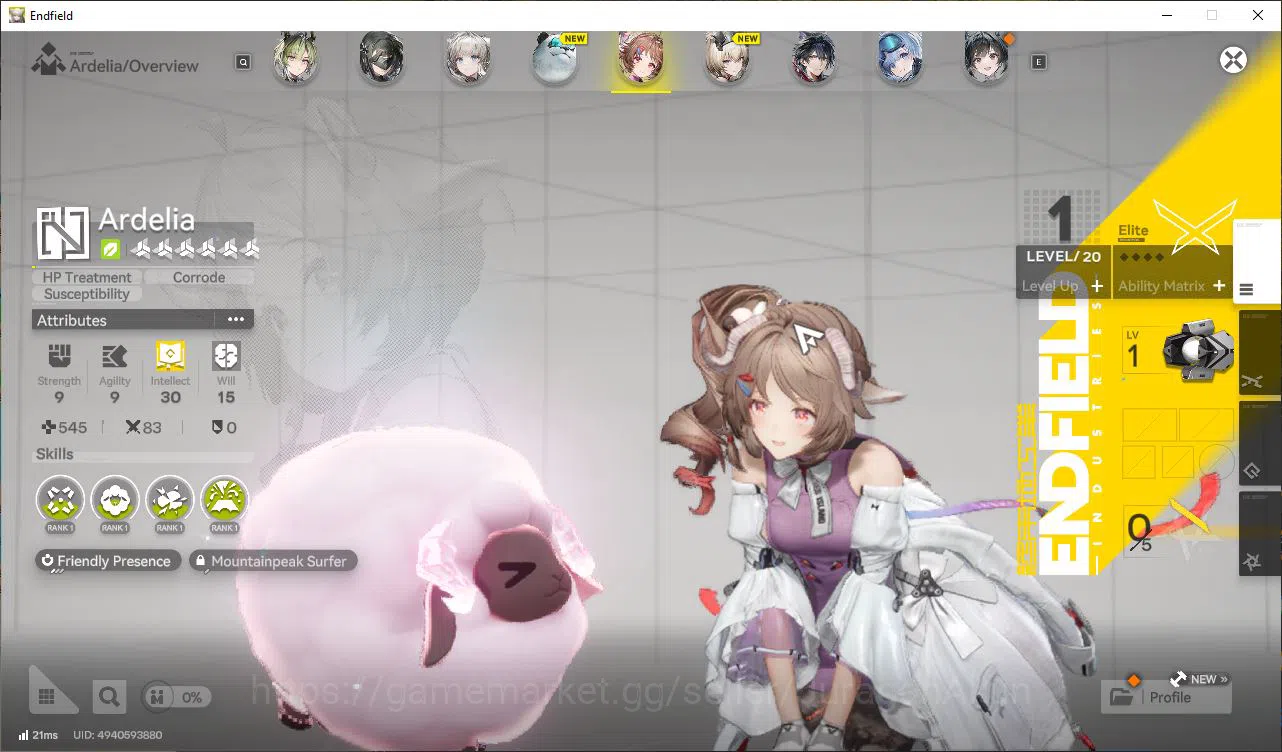 Arknights: Endfield Accounts Asia Lv2|Day3|Meta SSR Lifeng&Ardelia+5SR Operators(Avywenna&Wulfguard)|1 6 2