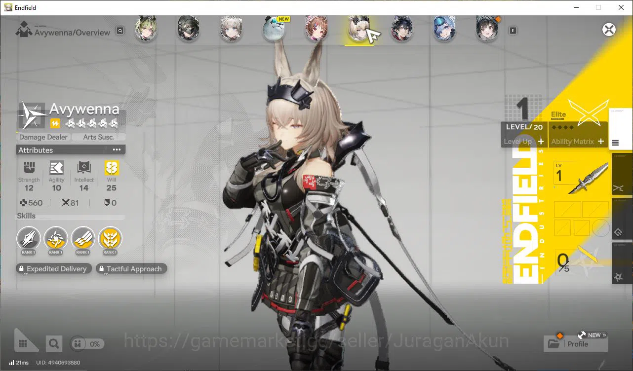 Arknights: Endfield Accounts Asia Lv2|Day3|Meta SSR Lifeng&Ardelia+5SR Operators(Avywenna&Wulfguard)|1 6 3
