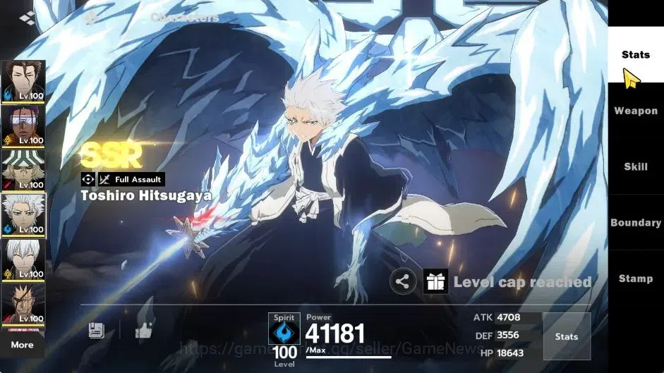 BLEACH: Soul Resonance Accounts NuverseSEA|LV 76|11 SSR[AizenB2,Tosen,UrahB1,Toshi image 13