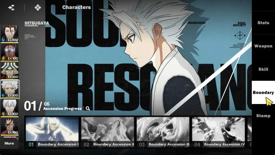 BLEACH: Soul Resonance Accounts NuverseSEA|LV 76|11 SSR[AizenB2,Tosen,UrahB1,Toshi image 15