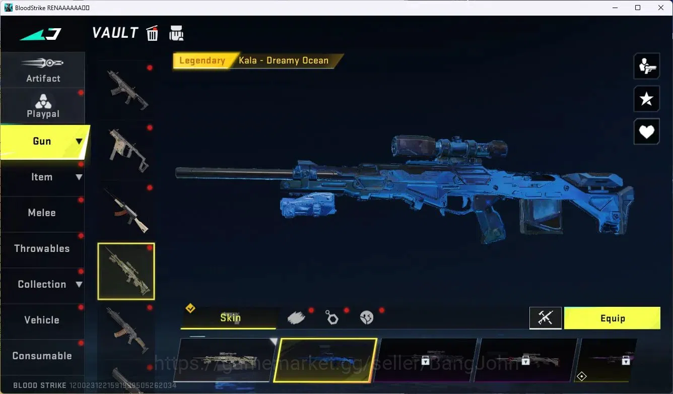Blood Strike Accounts ASIA | Eternal Desert Eagle-Scorpius | 1 TR Parach image 5