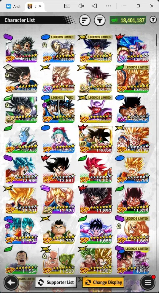 Dragon Ball Legends Accounts Android | Lvl 149|18.4M Total Power|311 CC|2 UL|3 image 12