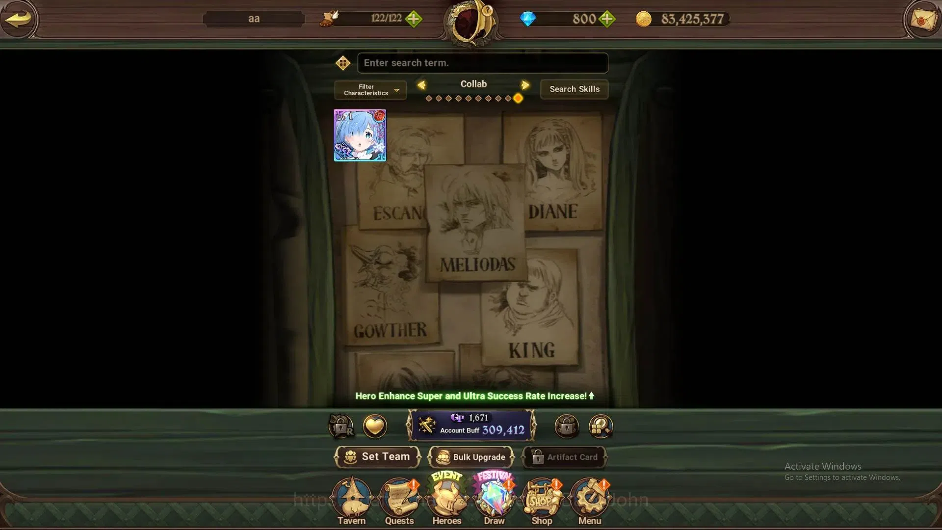 The Seven Deadly Sins: Grand Cross Accounts Global | 309K CC | 780 DM | LR Elizabeth 1/6 |UR D image 4