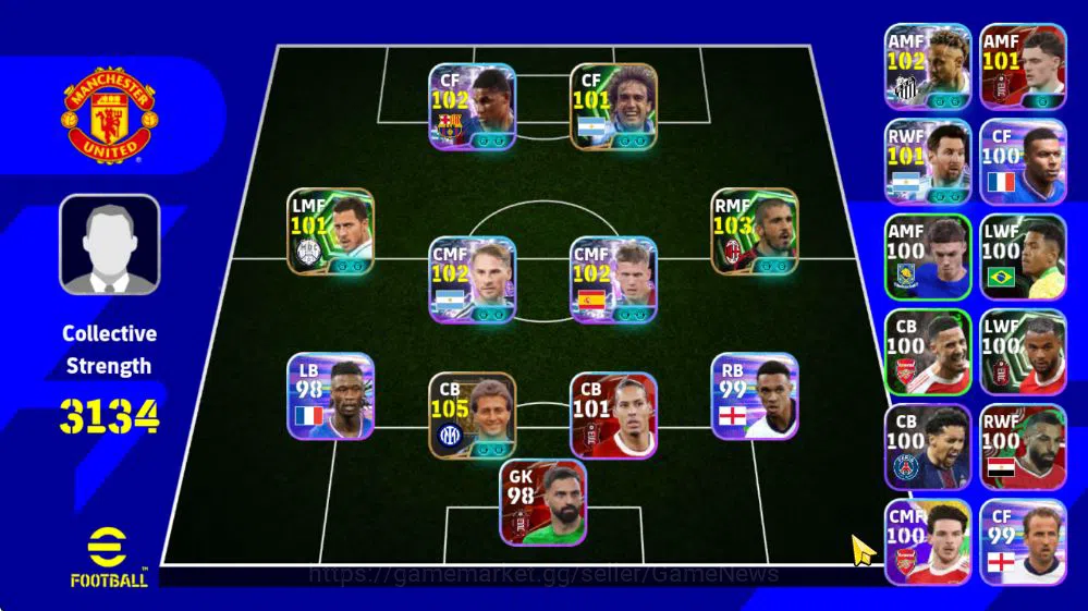 Mobile|Gennaro Gattuso(Long-Reach tackle),Neymar Jr(Blitz Curler),Marcus Rashford(Accleration Burst),Etc|TakeEmail|(EF1560) eFootball Mid-Tier Mobile|Gennaro Gattuso(Long-Reach tackle),Neymar J image 1