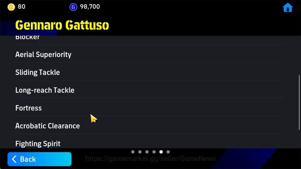 eFootball Accounts Mid-Tier Mobile|Gennaro Gattuso(Long-Reach tackle),Neymar Jr(Blitz Curler),Marcus Rashford(Accleration 7
