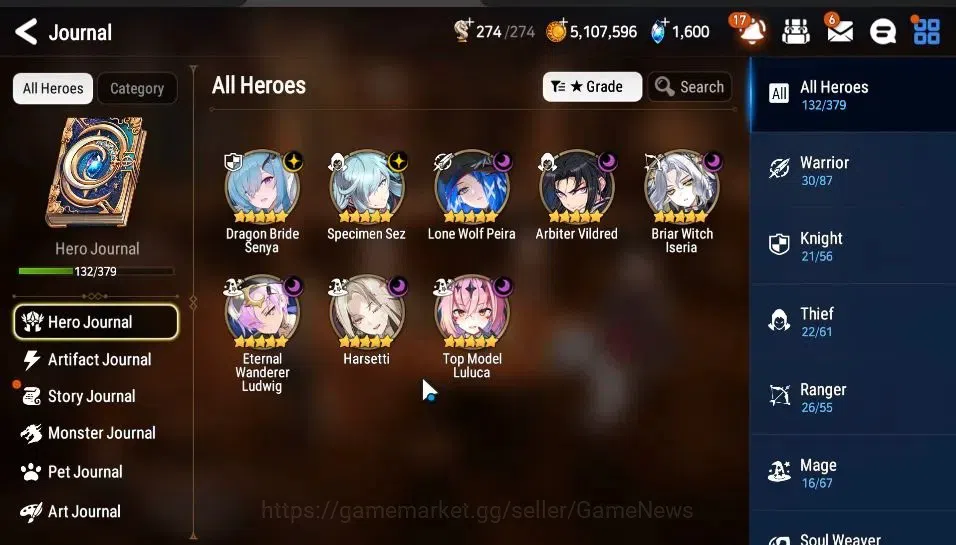 Epic Seven Accounts Mid-Tier GLOBAL Unverif|NewEra|8 ML[Harsetti,LW Peira,SSez,DB Senya,Etc]+Setsuka,AS Flan,TA 4