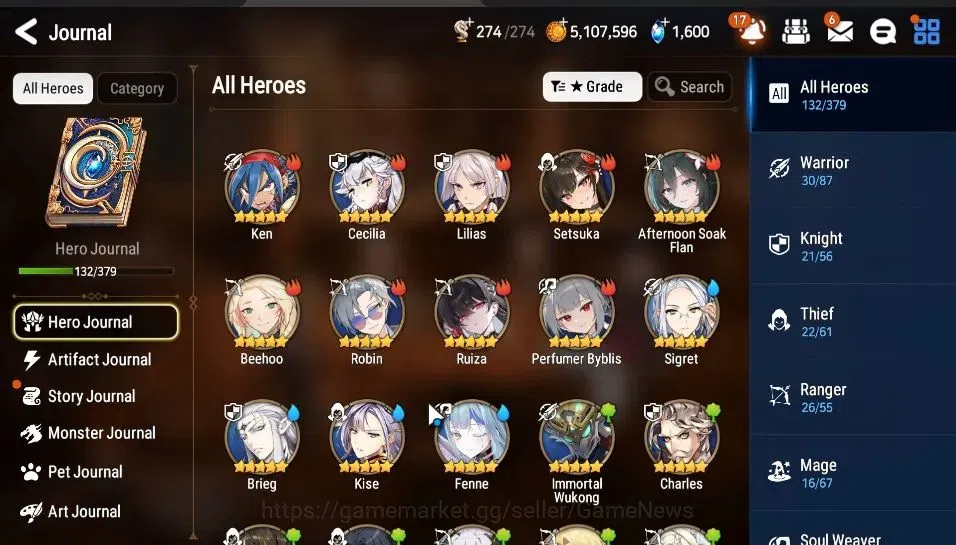Epic Seven Accounts Mid-Tier GLOBAL Unverif|NewEra|8 ML[Harsetti,LW Peira,SSez,DB Senya,Etc]+Setsuka,AS Flan,TA 5