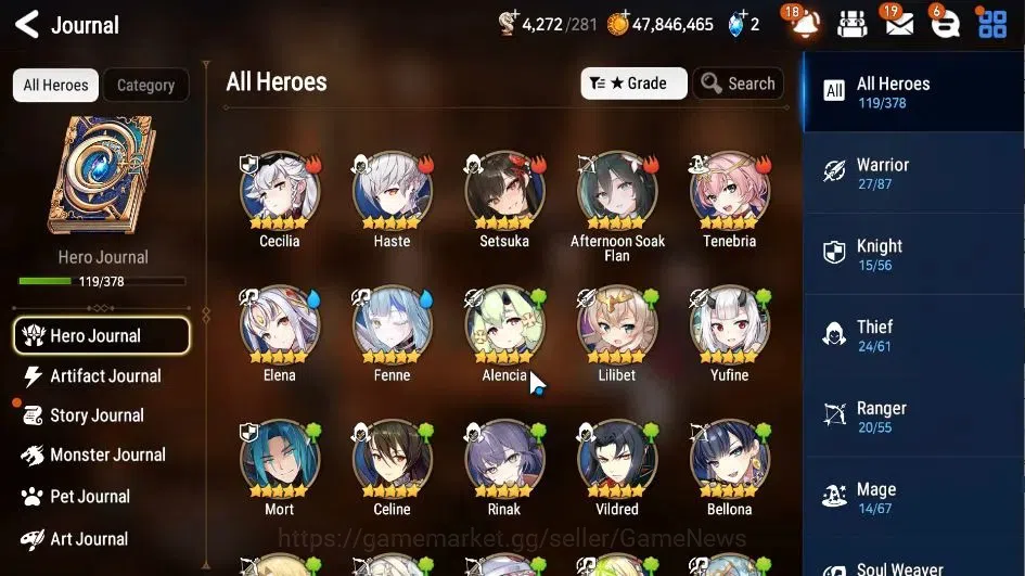 Epic Seven Accounts GLOBAL|UnVerif|7 ML(Salome,Specimen Sez,Apocalypse image 5
