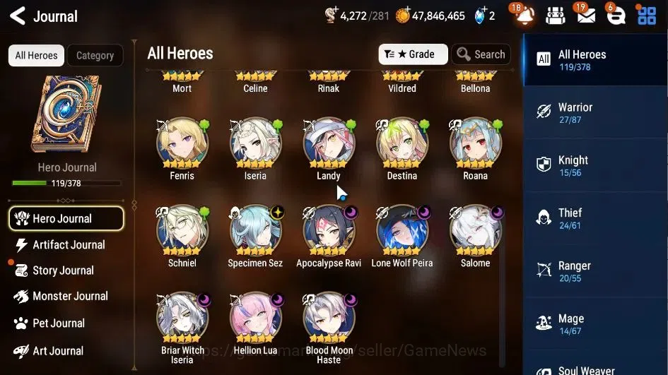 Epic Seven Accounts GLOBAL|UnVerif|7 ML(Salome,Specimen Sez,Apocalypse image 7
