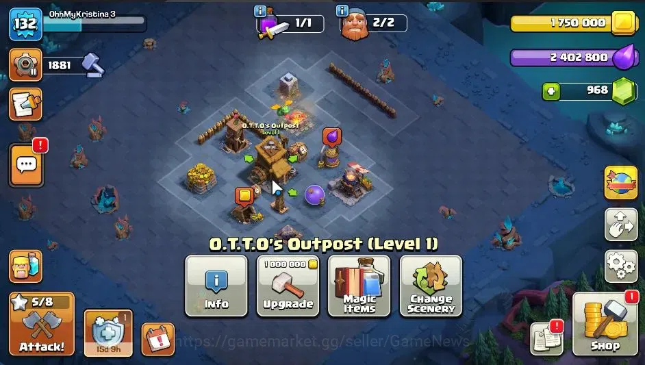 Clash of Clans Accounts ASIA|TH 15 - BH 6|HH 9|Limited Skin|BK 50,AQ 57,GW image 11