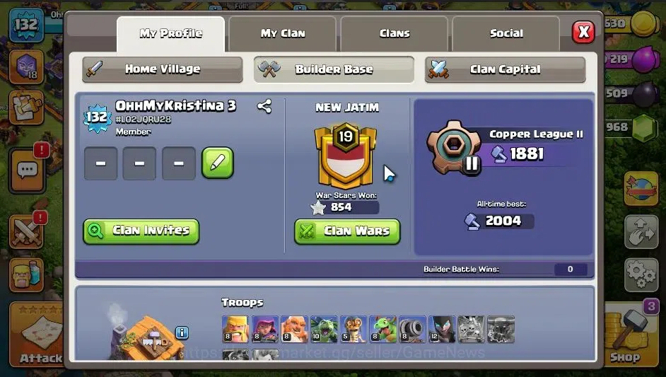 Clash of Clans Accounts ASIA|TH 15 - BH 6|HH 9|Limited Skin|BK 50,AQ 57,GW image 4