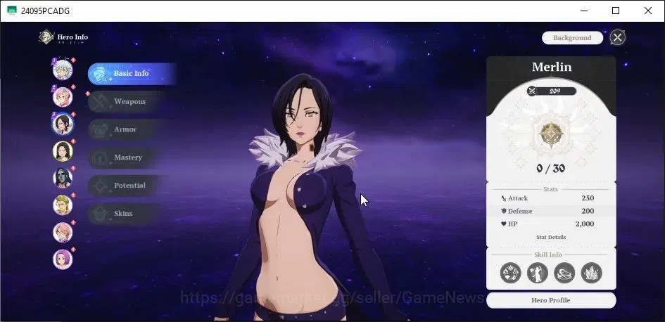 The Seven Deadly Sins: Origin Accounts EU|Lv 2|Starter 2 SSR [ Merlin,Guila ]| 6 SR[Trist image 3