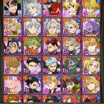 The Seven Deadly Sins: Grand Cross Accounts Endgame Global|1,8M Power|LR: Ban,Elizabeth|UR: Meliodas(4/6),Mersca,Etc|Full