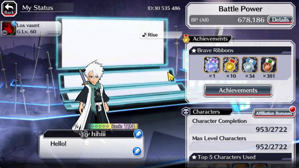 Bleach: Brave Souls Accounts [GBL]50K Orb|Soul Reaper[Shunsui,Jushiro],Ichigo 1 image 2