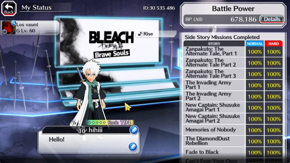 Bleach: Brave Souls Accounts [GBL]50K Orb|Soul Reaper[Shunsui,Jushiro],Ichigo 1 image 5