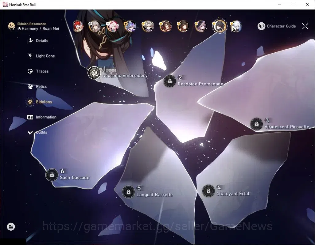 Honkai Star Rail Accounts Asia|TL 68|12 Limited|[SW 999,Castorice,Hyacine]+S image 5