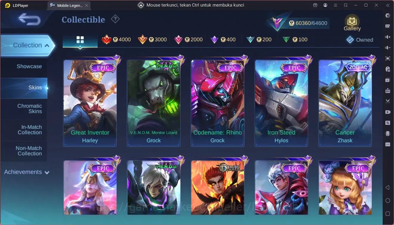 Mobile Legends: Bang Bang Accounts Collector Global |Hero 120|Skin 241|Renowned|Legend Johnson|Naruto Lukas|KOF 13