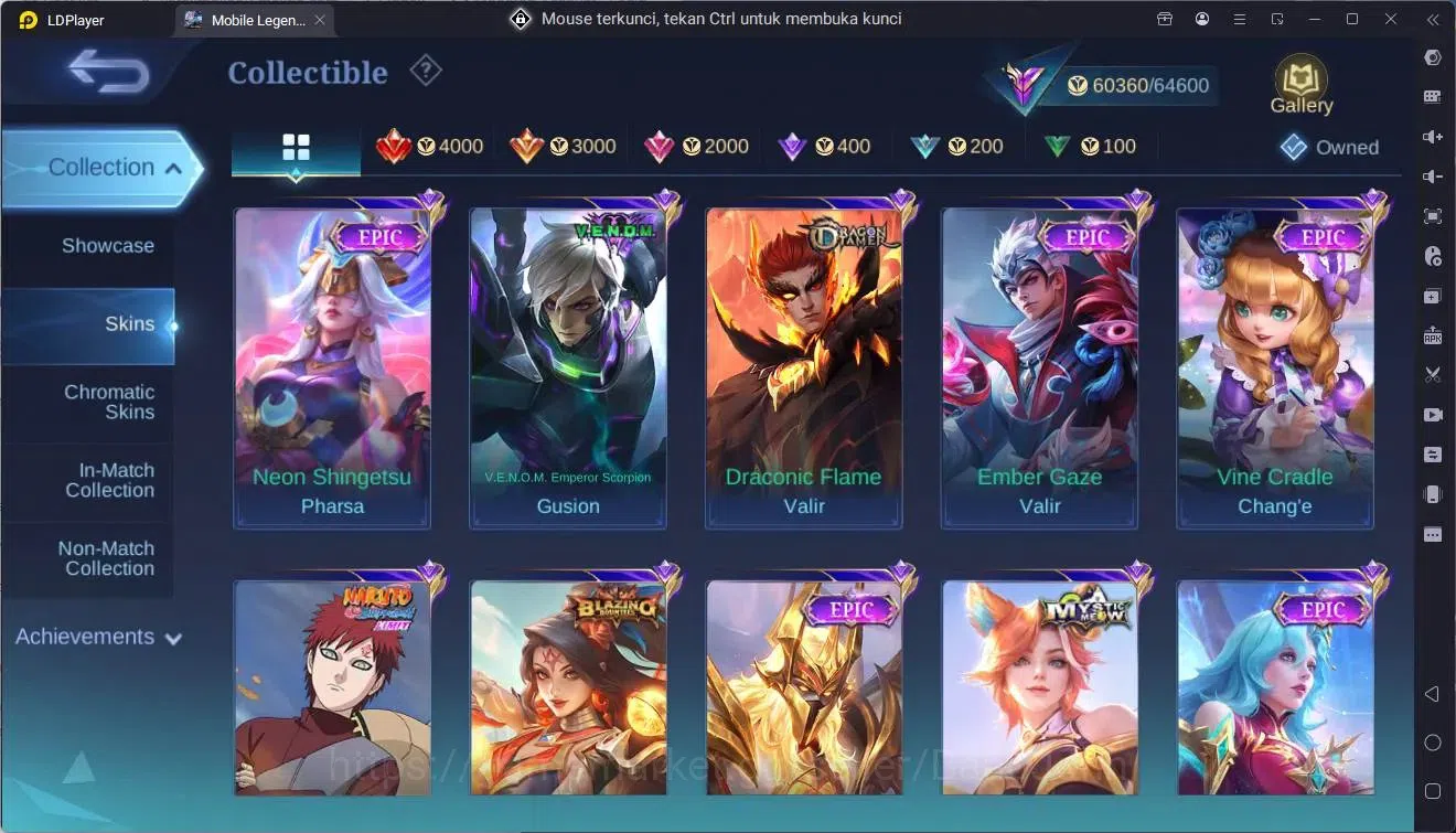 Mobile Legends: Bang Bang Accounts Collector Global |Hero 120|Skin 241|Renowned|Legend Johnson|Naruto Lukas|KOF 14