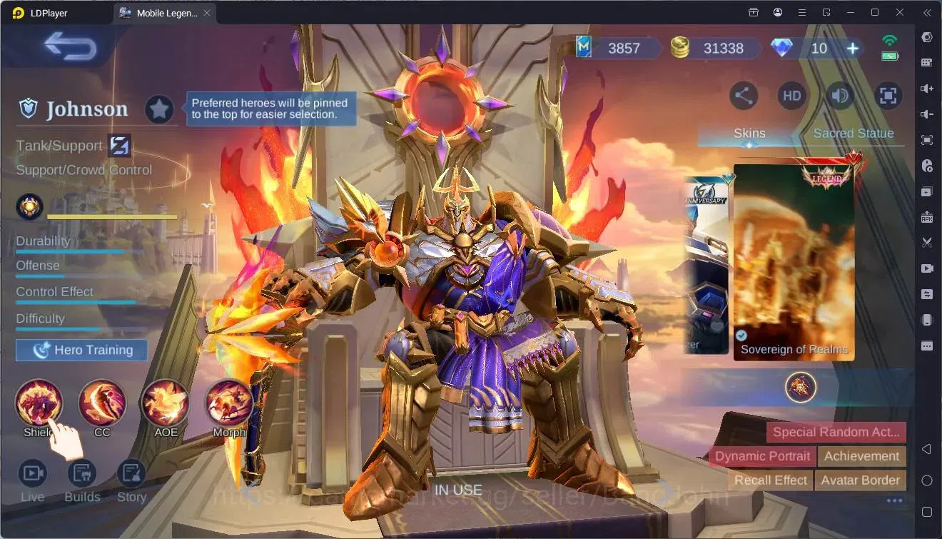 Mobile Legends: Bang Bang Accounts Collector Global |Hero 120|Skin 241|Renowned|Legend Johnson|Naruto Lukas|KOF 19