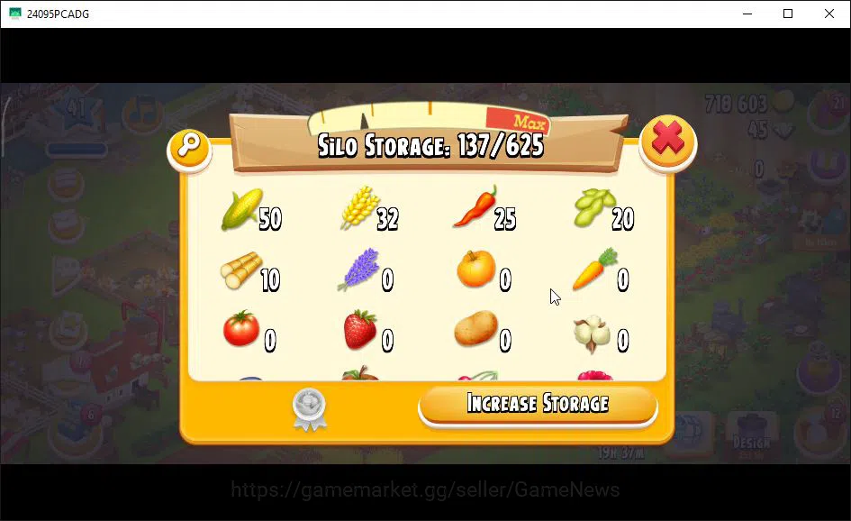 Hay Day Accounts Level 41 | Barn Storage 1100 + Silo Storage 625 |  image 12