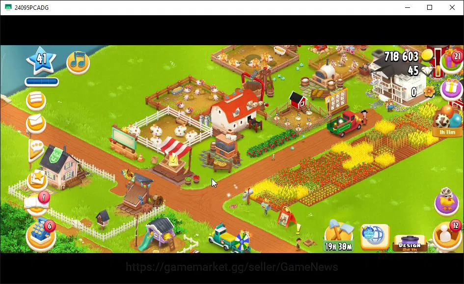 Hay Day Accounts Level 41 | Barn Storage 1100 + Silo Storage 625 |  image 2