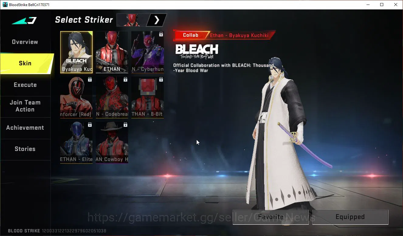Blood Strike Accounts ASIA | Best Starter | Collab BLEACH Melee Zanpakut image 5