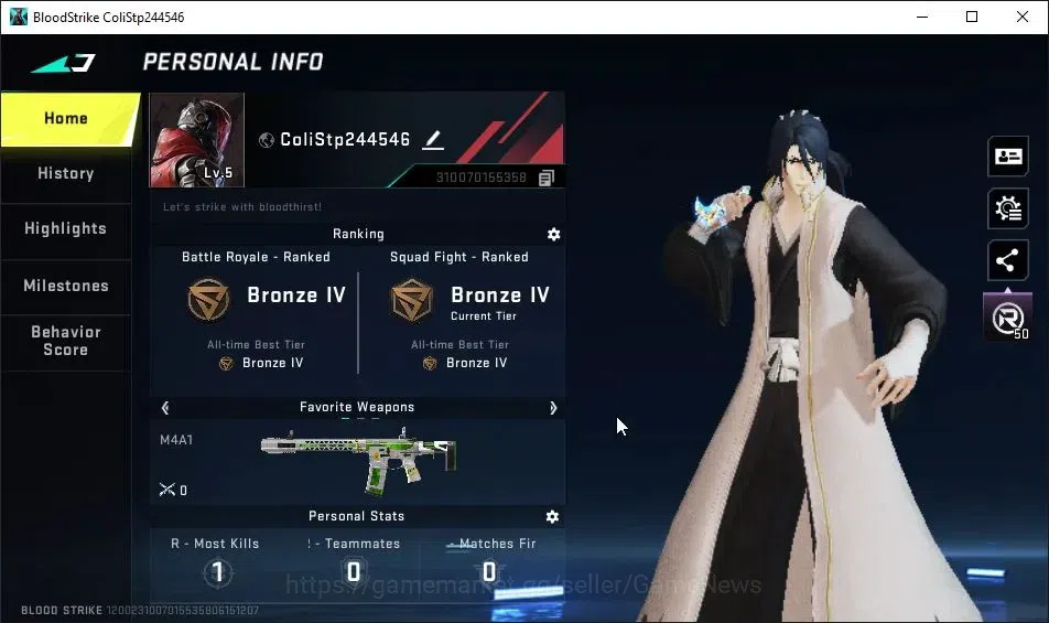 Blood Strike Accounts ASIA|Starter|Melee ULTRA Talon Knife-Sanctum|ULTRA image 2