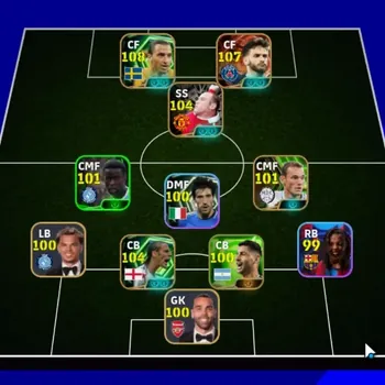 eFootball Accounts Legends & Iconic Players Android|Big Time K.Kvaratskhelia '26|6 Epic Zlatan Ibrahimovic,Wayne Rooney,Rio