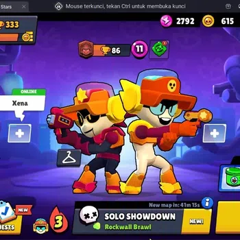 Brawl Stars Accounts Trophy 333| 9 Brawlers | 3 Max (Shelly,Charlie,Larry&Lawrie) |1 Mythic,2 Epic Skins| 4243 Bling