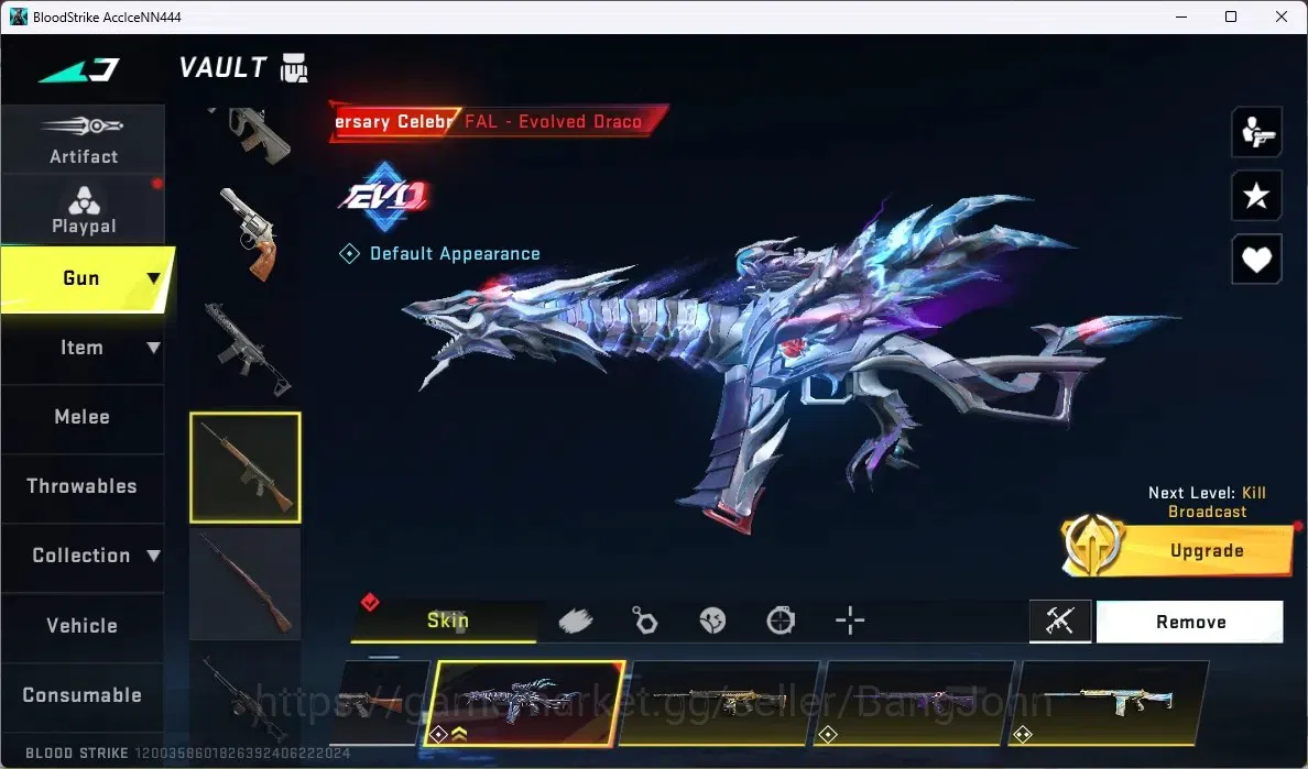 Blood Strike Accounts ASIA | 3 ETERNAL GUN:M4A1, AK47,UMP45 |1 ETERNAL S image 6