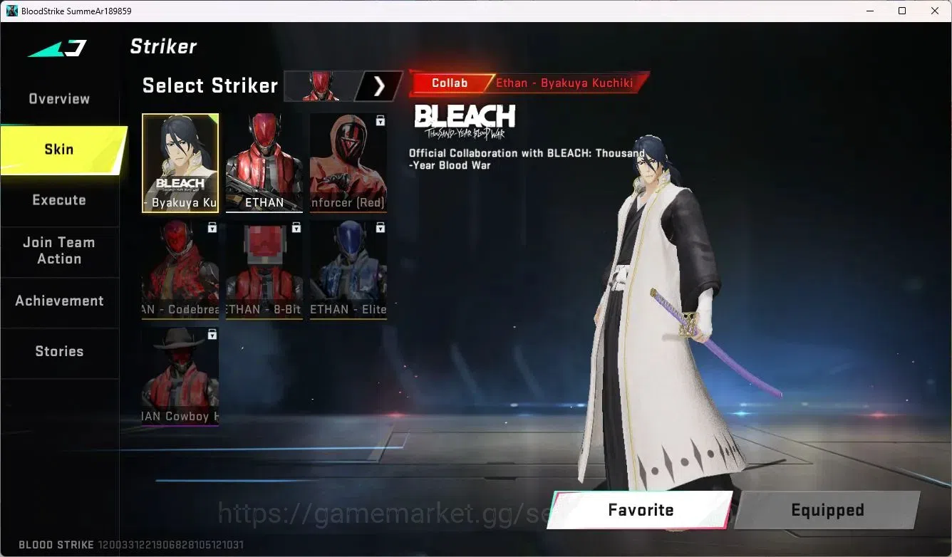 Blood Strike Accounts ASIA | Legendary P90-Abyss | Collab Ethan-Byakuya  image 3