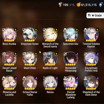 Epic Seven Accounts Mid-Tier Global UnVerif|21ML(Rhianna&Luciella,BArunka,Belian,DPAria Etc)+Full