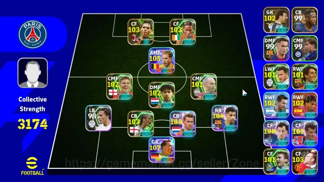 eFootball Accounts Legends & Iconic Players Android|PW 3174|11 EPIC Legend(van Basten,Drogba,Gerrard,Iniesta,Etc)|8 1