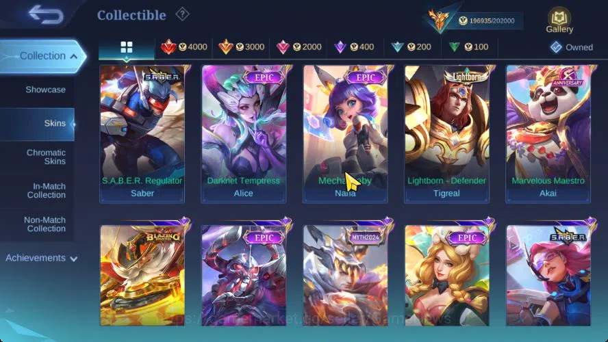 Mobile Legends: Bang Bang Accounts Hero 132|Skin 504|High Glory 91|Legend[Franco,GS], image 11