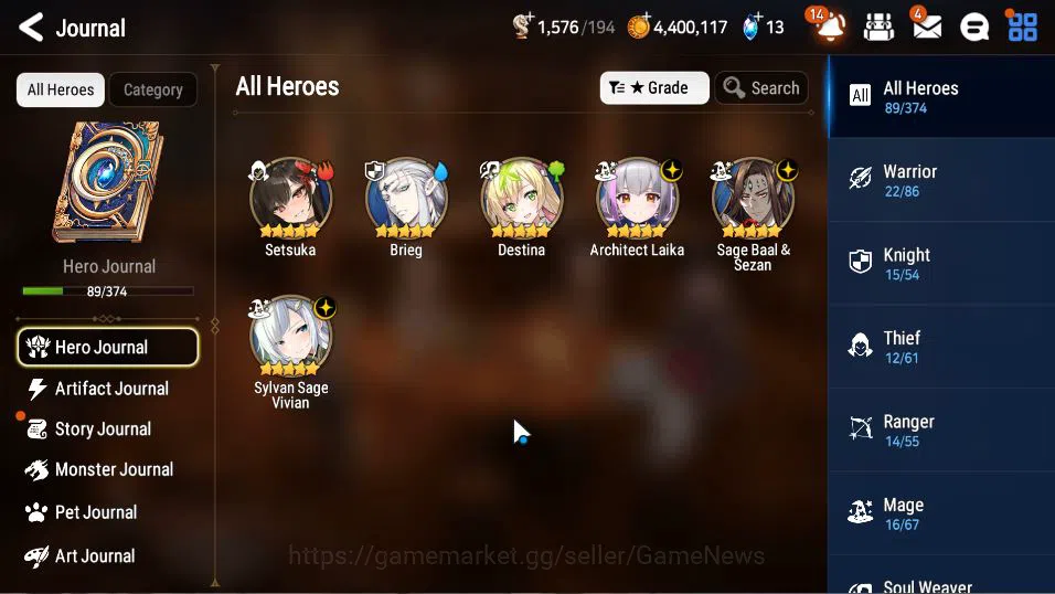Epic Seven Accounts Global Unverif|3 ML (SS Vivian,A Laika,Sage Baal), image 5