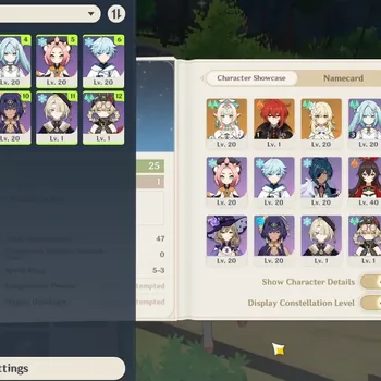 Genshin Impact Accounts Starter Asia|AR 25|1 Limited (Vesna) + 1Standard (Diluc)|All Unset|Low Main Quest & Map