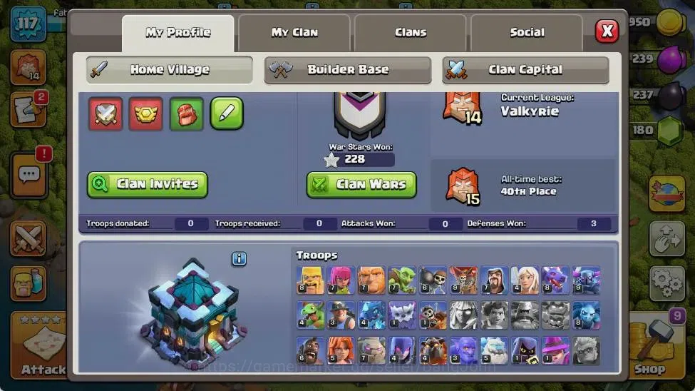 Clash of Clans Accounts Global | TH 13-BH 6 | LVL 117 | HH 7 | AQ 46 ,MP 1 image 1