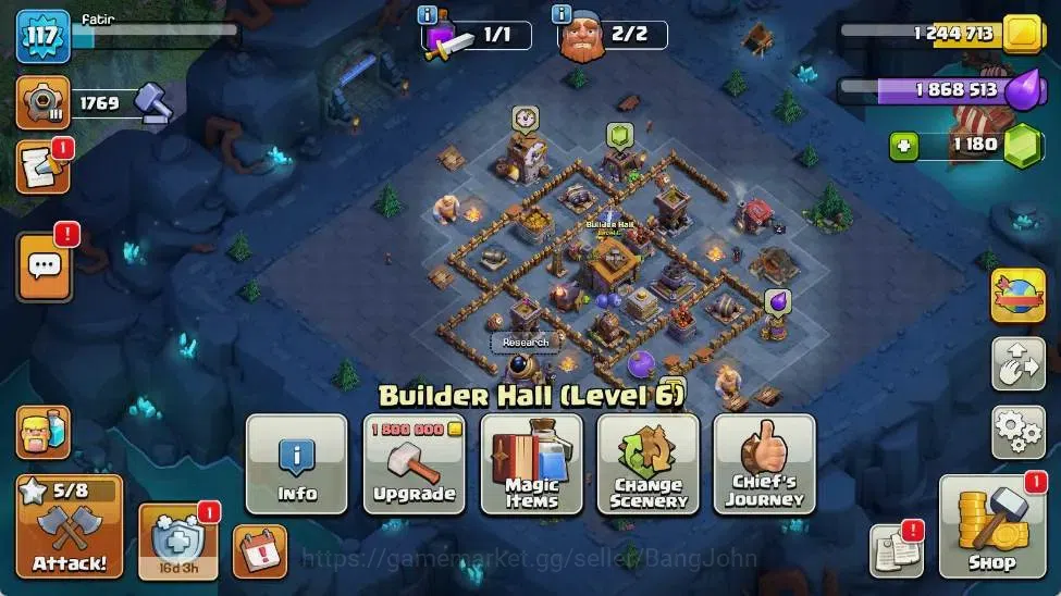 Clash of Clans Accounts Global | TH 13-BH 6 | LVL 117 | HH 7 | AQ 46 ,MP 1 image 12