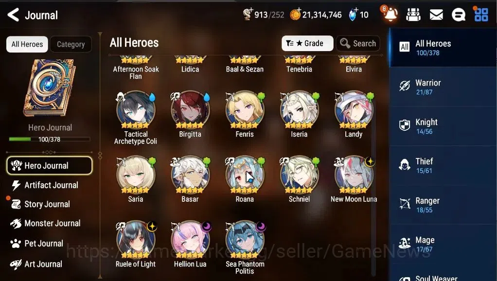 Epic Seven Accounts GLOBAL Unverif|7 ML [NM Luna, RoLight, SP Politis, image 6