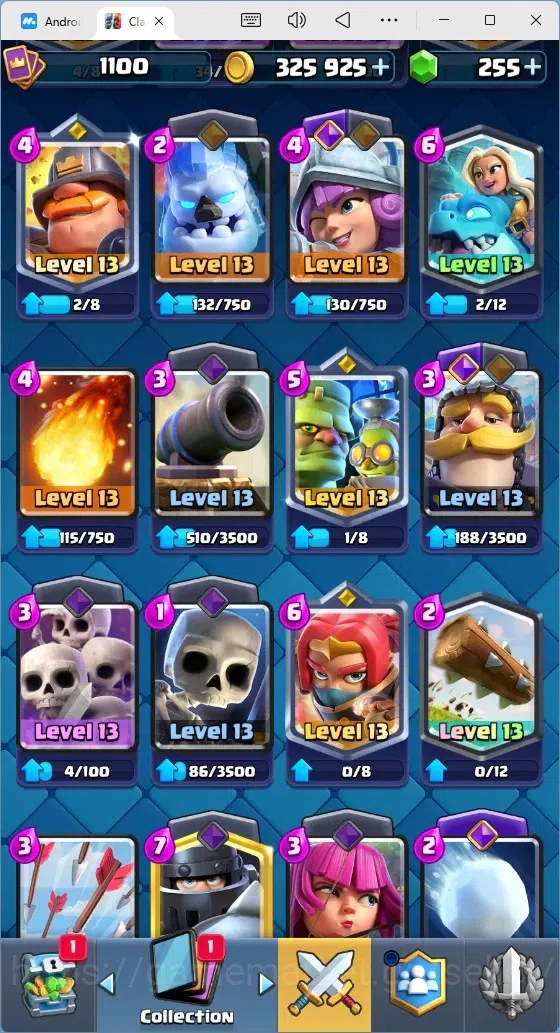 Clash Royale Accounts Mobile |Trophy 8592|4 EVO Cards|2 Hero Card|255 Ge image 4