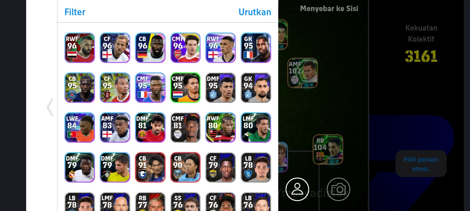 eFootball Accounts Legends & Iconic Players EFOOTBALL | EPIC EDEN HAZARD, RAUL, ALBERT FERRRR, M SILVERTE, POWER 3161 2