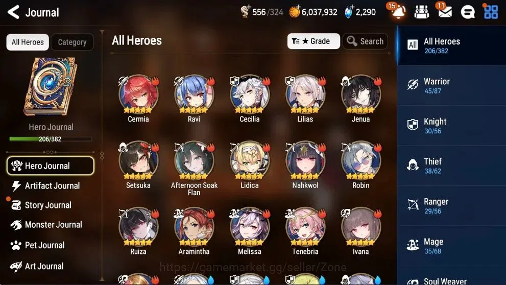 Epic Seven Accounts Global Unverif|21 ML (AVildred, FCecilia, R&L, Har image 4