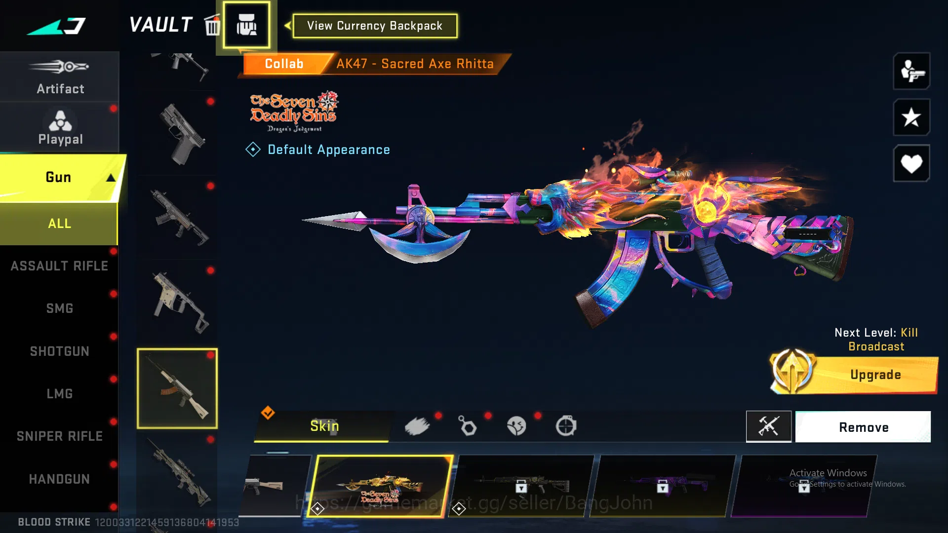 Blood Strike Accounts ASIA|COLLAB AK47 SCARED AXE RHITTA|ULTRA BUTTERFLY image 3