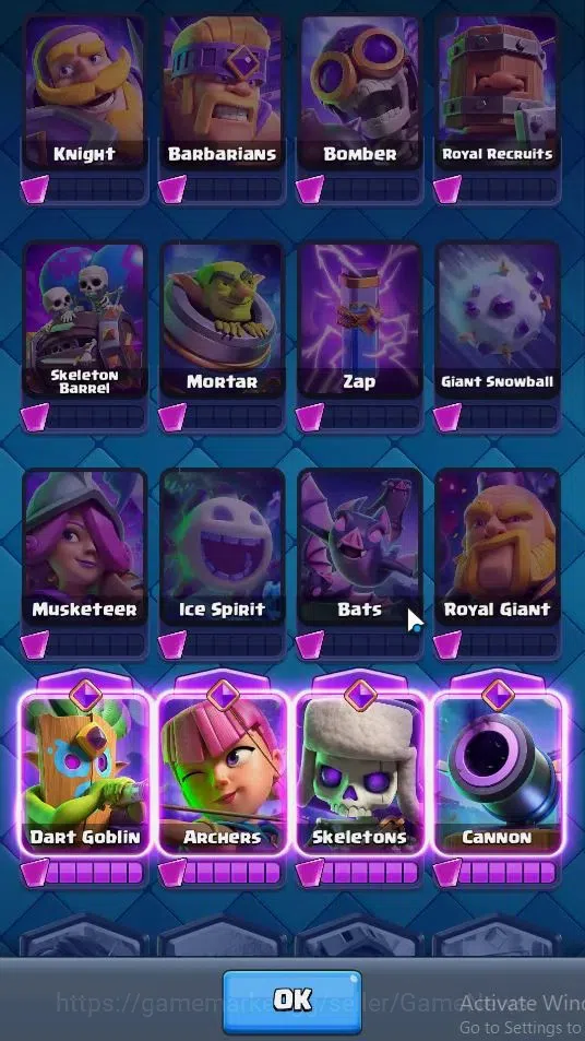 Clash Royale Accounts KTL 9|Trophy 3500|Card 57|Limited Skin|1 Hero 4 EV image 11