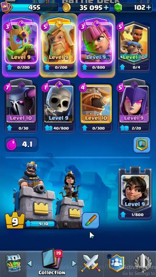 Clash Royale Accounts KTL 9|Trophy 3500|Card 57|Limited Skin|1 Hero 4 EV image 4