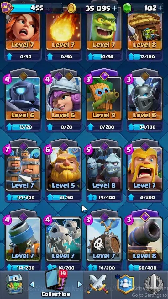 Clash Royale Accounts KTL 9|Trophy 3500|Card 57|Limited Skin|1 Hero 4 EV image 7