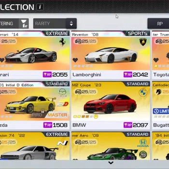 Racing Master Accounts SEA|Lvl 34| 4 PL +4 Collab Initial D (LaFerrari,Reventon)+58 Etc Car|78K Gold|5627 DM|Log