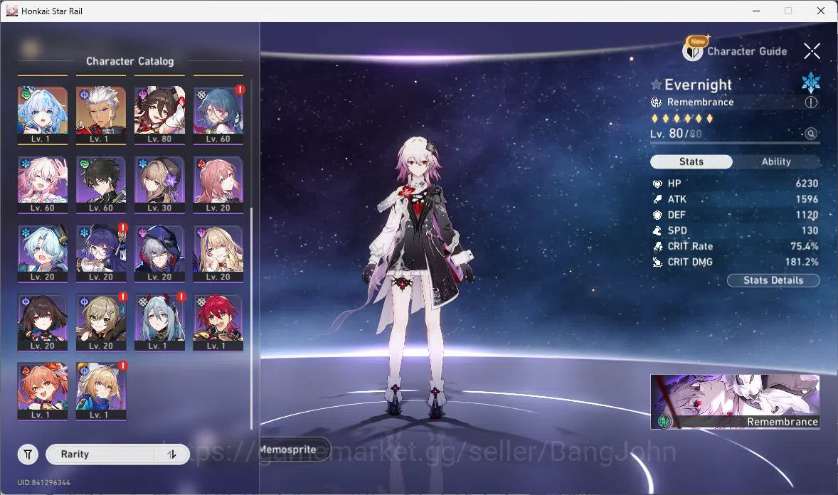 Honkai Star Rail Accounts ASIA|TL 65|Jade 1995|9 limit|Evernight E2+sign,Sab image 13
